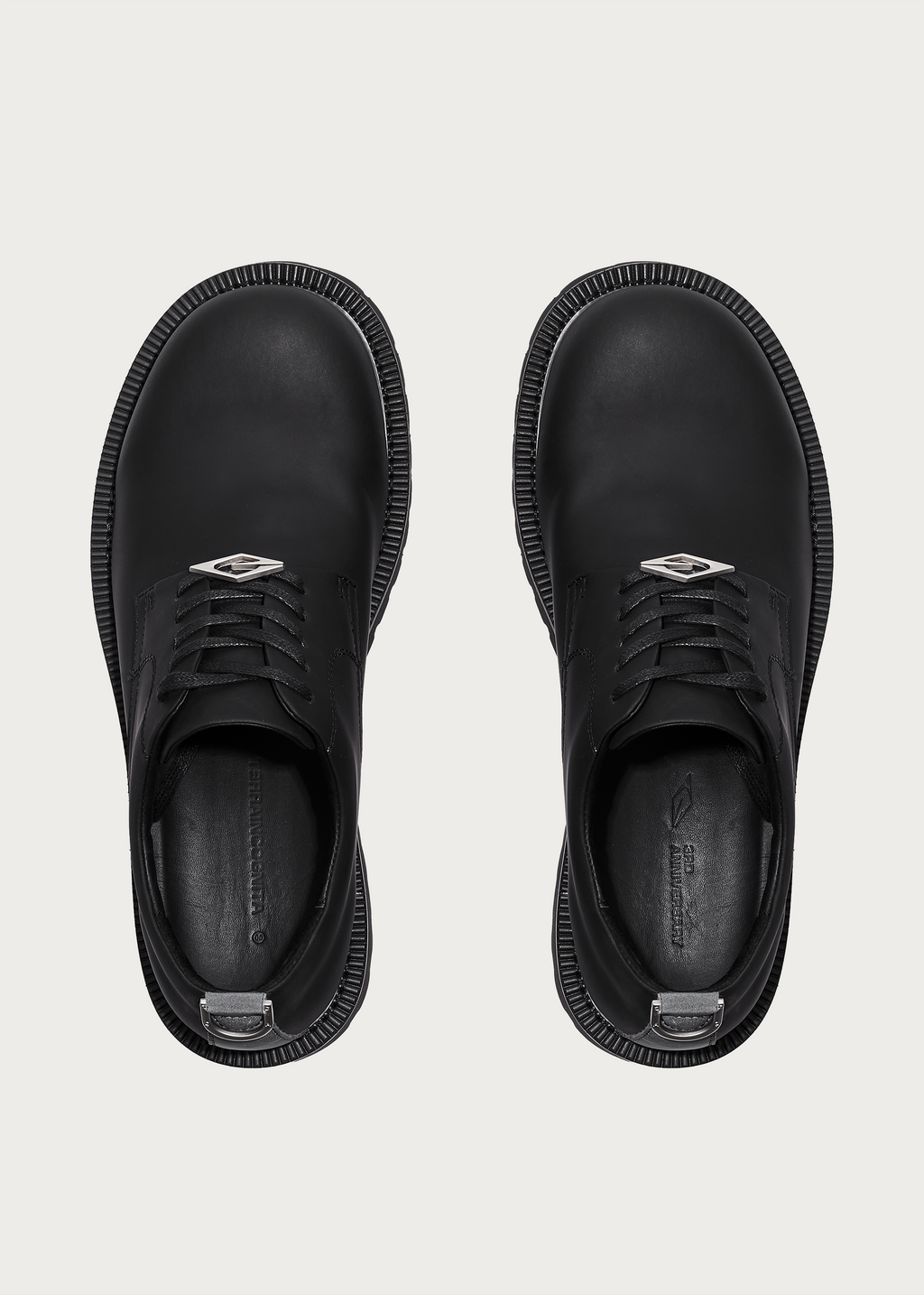 Derby shoes Chunky Round-toe Matte black