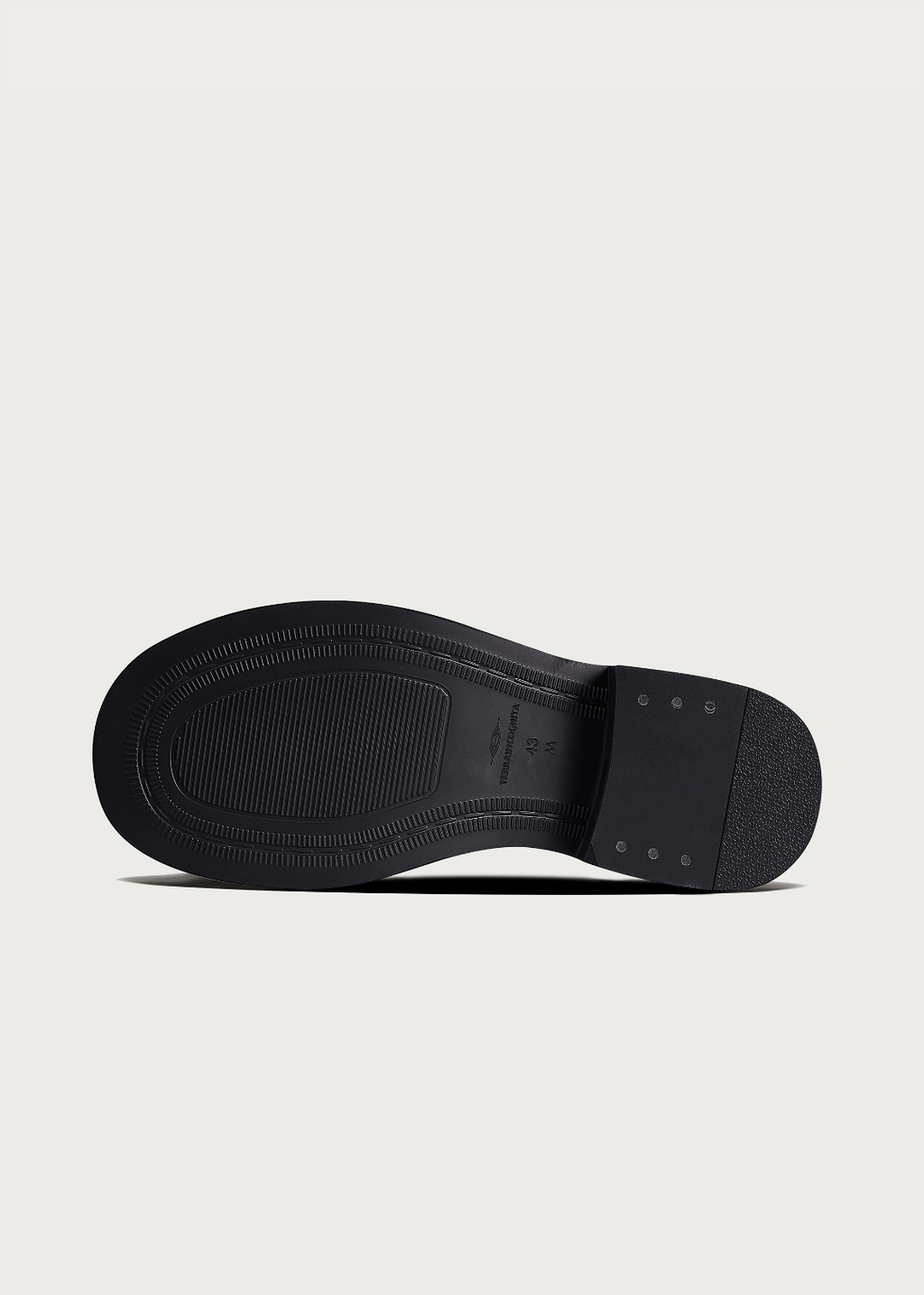 Dapper Derby shoes Round-toe Thick sole Obsidian black