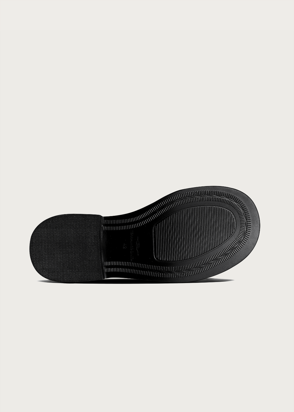 Dapper Derby shoes Round-toe Thick sole Obsidian black