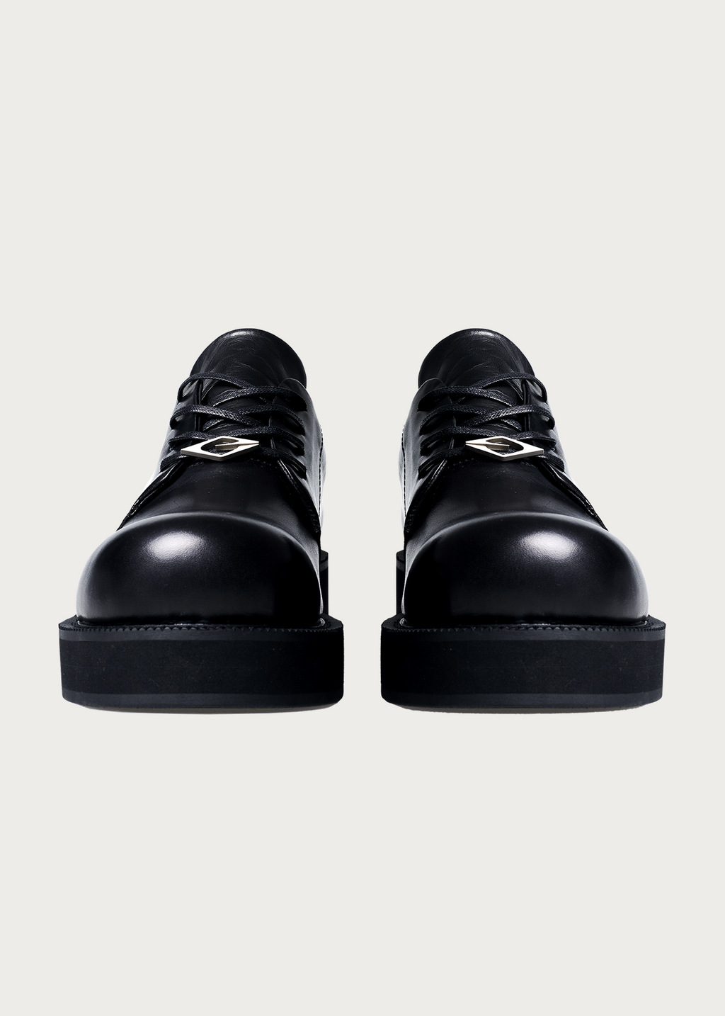 Derby shoes thick-soled Black
