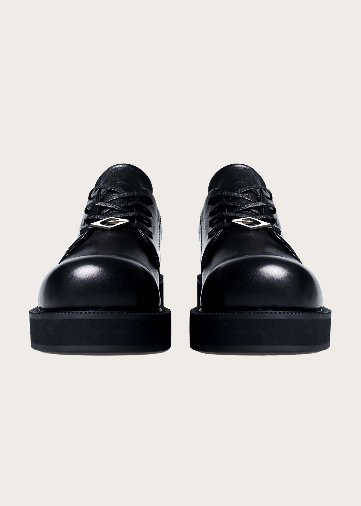 Derby shoes thick-soled Black