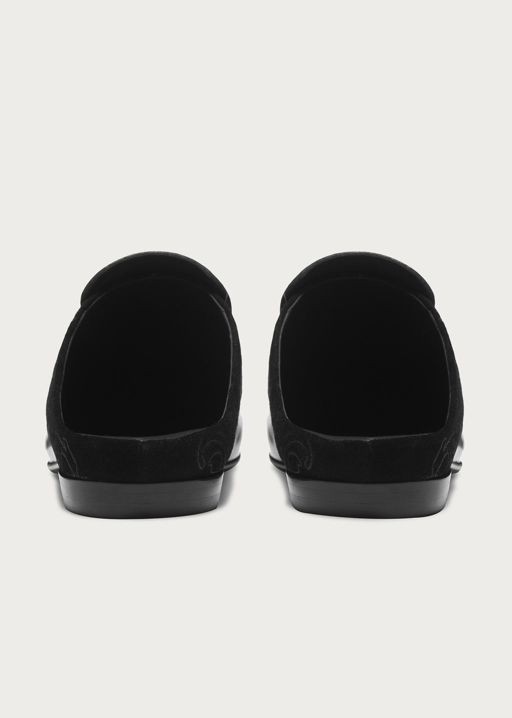 Chelsea Mules Flower-patterned pointed Black