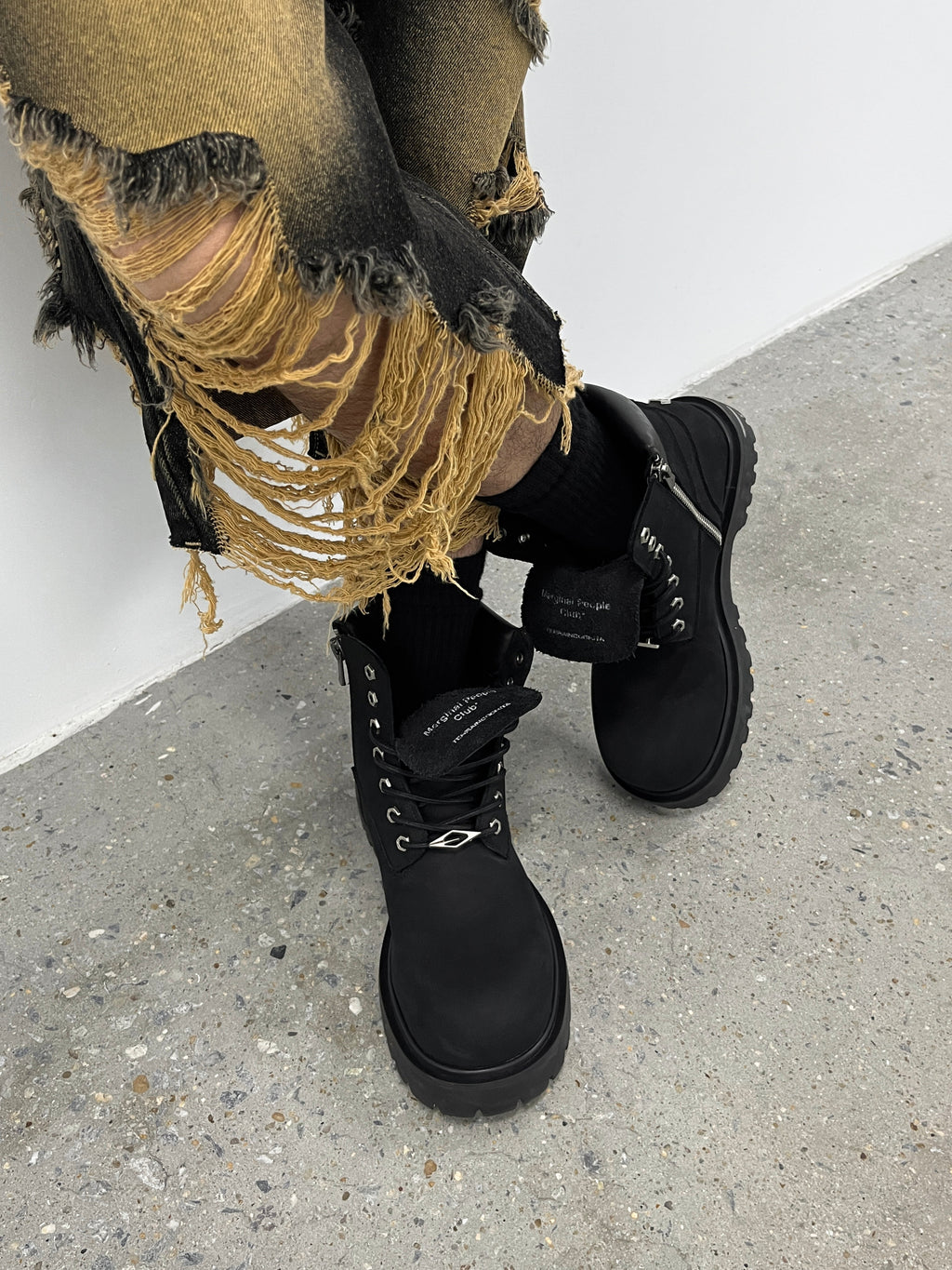 Workwear Cowhide boots Black