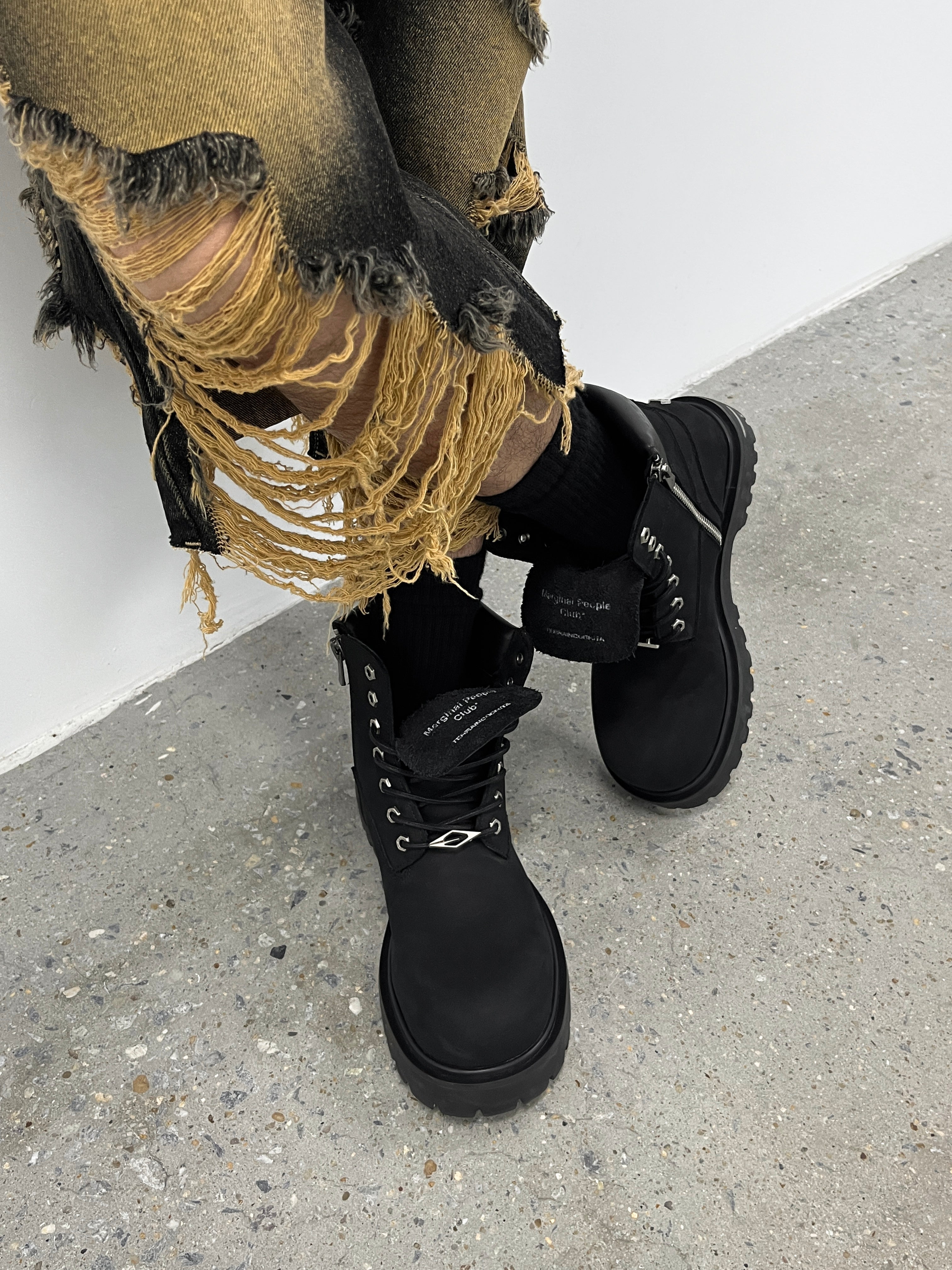 Workwear Cowhide boots Black