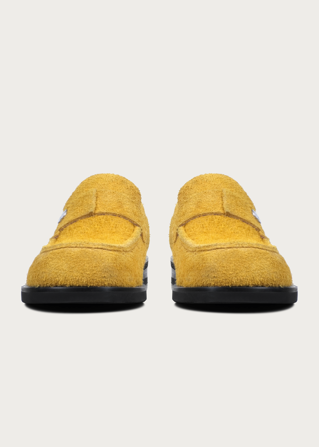 Loafers Button Leather Yellow